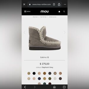 Mou Eskimo 18 Grey Winter Boots